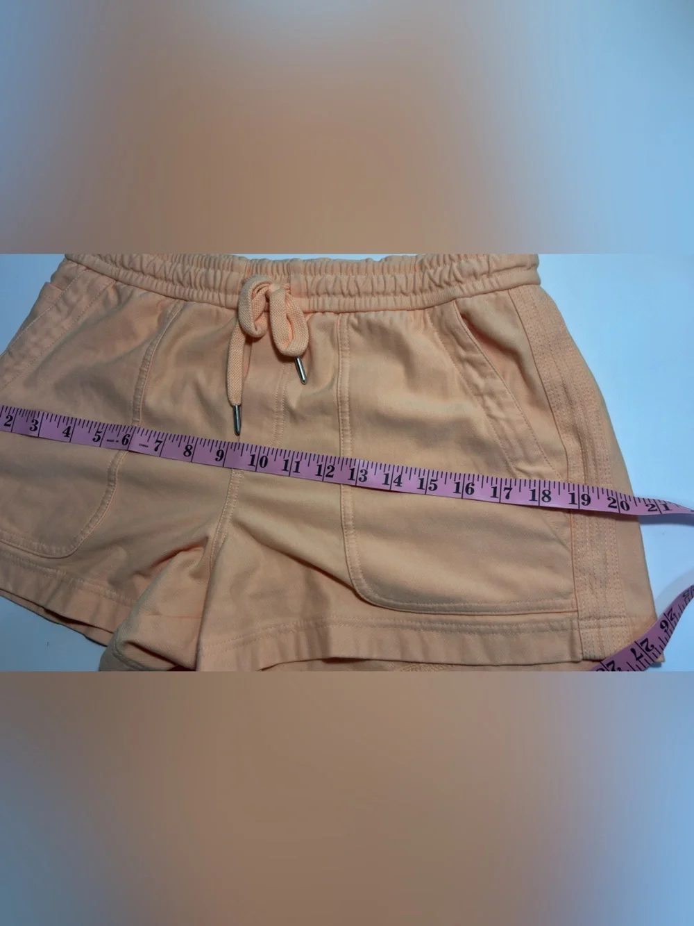 Athleta Peach Drawstring Lounge Shorts
